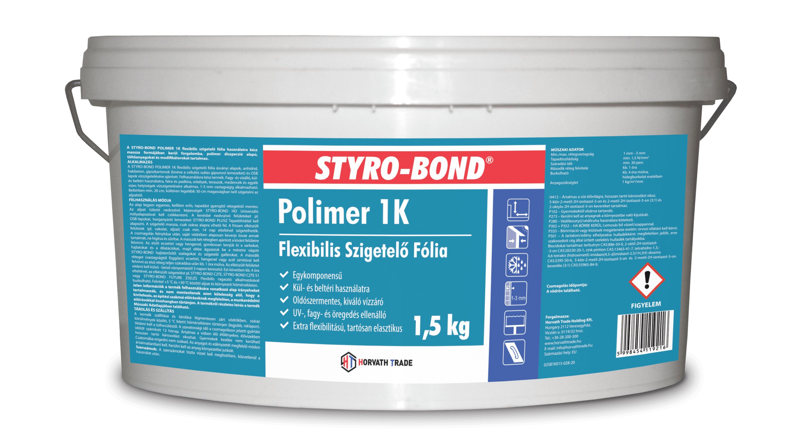 STYRO-BOND POLIMER 1K FLEXIBILIS SZIGETELŐ FÓLIA
