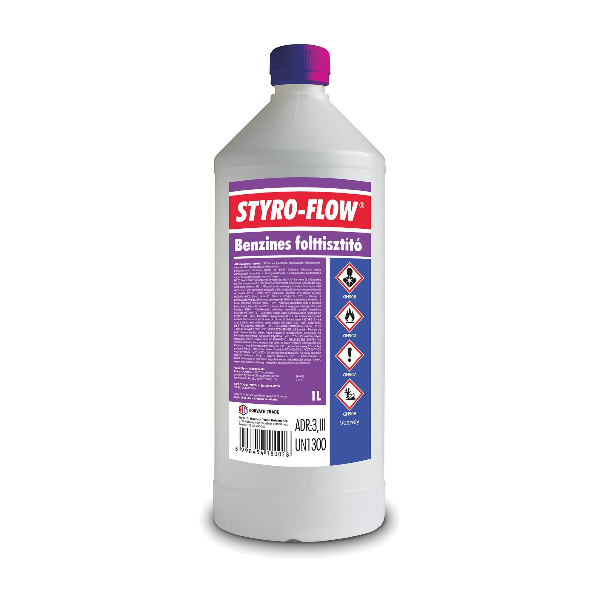 STYRO-FLOW BENZINES FOLTTISZTÍTÓ