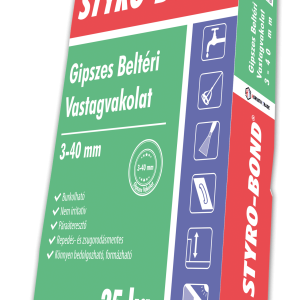 STYRO-BOND 3-40 mm Gipszes beltéri vastagvakolat